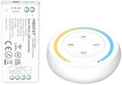 Mi-Light 2, 4G MiLight CCT színhőmérséklet zónavezérlő, fehér mágneses fali vezérlővel, FUT035SA, Mi-Light (FUT035SA)