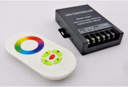 deLux DEL1297 LED szalag RF vezérlő 360W(12VDC), 720W(24VDC), 10A 3CH, színtárcsás, 433, 92Mhz, IP20, deLux (DEL1297)