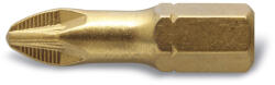 Högert Technik Csavarhúzó BIT, PZ2 25 mm, recézett, acél S2 titán-nitrid bevonatú HT1S385 (HT1S385)
