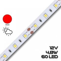 PannonLED LEDSZALAG 2835WN 60led/m IP20 színes 300lm 4, 8W/m PIROS 70912 szilikon (70912)