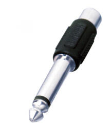 Somogyi Elektronic Audió átalakító, 6, 3 mm monó dugó-RCA alj, AC_4X (AC_4X)