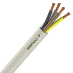 Prysmian MT kábel 4x1, 5mm2 fehér PVC köpenyes réz erű sodrott H05VV-F (MTK) (0004321240015)