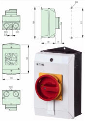 Eaton P1-32/I2/SVB főkapcsoló tokozott lakatolható p/s 207314 (207314)