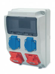 Famatel S. A AcQUA 9 modulos szerelt doboz /2db ht. alj+1-1db 4P 16A-32A/, 3958_1, Famatel S. A (3958_1)