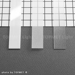 Topmet TM-takaró profil Flat profilhoz befűzős transzparens 2000mm(H) 23080016 (215053)