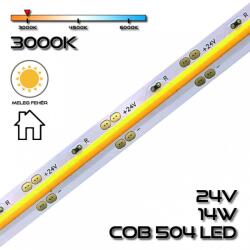 spectrumLED LEDSZALAG SPL COB LED 504led/m 14W IP20 DC 24V 3000K, meleg fehér 29427 SpectrumLED (29427)