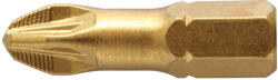 Högert Technik Csavarhúzó BIT, PZ3 25 mm, recézett, acél S2 titán-nitrid bevonat HT1S386 (HT1S386)