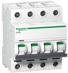 Schneider Electric C13 kismegszakító ACTI9 iC60N, 4P, C, 13A A9F04413 13A 4 pólusú (A9F04413)
