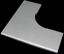 KOPOS 90°-os sarokidom fedél 125x50-100mm kábeltálcához E90, horganyzott, NVO 90X125_S (KOPNVO90X125S)