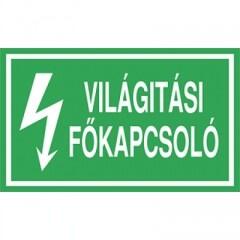  Öntapadó vinil matrica 60x100mm zöld - Világítási főkapcsoló (ATZ33001)