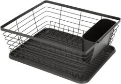 Horecano HOME-MATT BLACK-Сушилник за съдове 1ет 36.3x30.2xh14.5cm (23259-001) (0185122)
