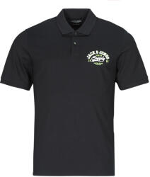 JACK & JONES Tricou Polo mânecă scurtă Bărbați JJELOGO POLO SS 2 COL SS24 SN Jack & Jones Negru EU M