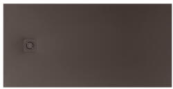 Roca Terran-N Stonex zuhanytálca 160x80 cm csúszásgátló felülettel és lefolyóval, kávé APA0164032001660 (APA0164032001660)