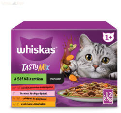 Whiskas 12 pack Tasty Mix Chef's choice mártásban 12x85 g