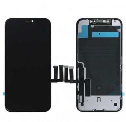 Apple iPhone 11, LCD kijelző érintőplexivel (Incell, GX), fekete