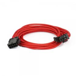 Phanteks 6+2-Pin PCIe hosszabbító 50cm - harisnyázott Piros