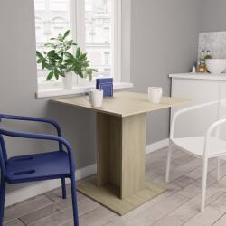 vidaXL sonoma tölgy színű szerelt fa étkezőasztal 80 x 80 x 75 cm (800255) - vidaxl