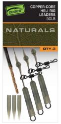 FOX Edges Naturals Copper-Core Heli Rig Leaders 3db (CAC904)