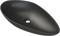 CeraStyle OLIVE - PULTRA ültethető - Top Counter - porcelán mosdó - MATT FEKETE - 60 x 35 cm (OC051H51W053) - globalvivamarket