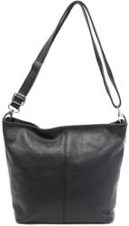 Rea Moda Olasz bőr 0003 fekete női válltáska