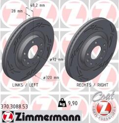 ZIMMERMANN Disc frana ZIMMERMANN BLACK Z 370.3088. 53 (370.3088.53)