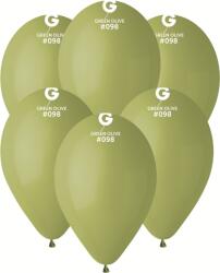 Gemar Pasztell lufi - Olajbogyó színű 26 cm 100 db