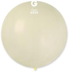 Gemar Gömb pasztell lufi 80 cm - elefántcsont színű 25 db
