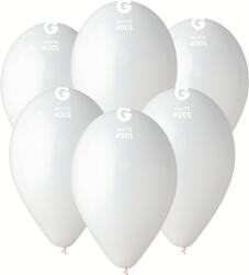 Gemar Pasztell fehér lufi 26 cm 100 db