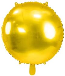 PartyDeco Fólia lufi - Arany kör, 80 cm