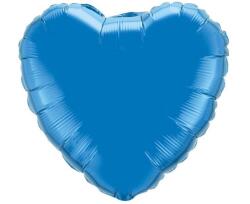 Flexmetal Fólia lufi szatén szív sötétkék 46 cm