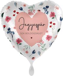 Premioloon Fólia lufi - Jegyespár, sok boldogságot