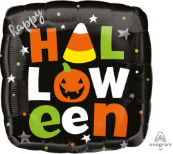 Amscan Fóliás lufi - Happy Halloween kocka