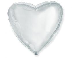 Flexmetal Fólia lufi szatén szív ezüst 46 cm