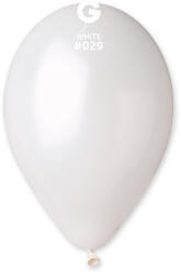 Gemar Fehér metál lufi 26 cm 100 db