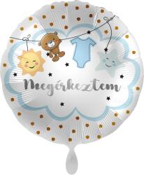 Premioloon Fólia lufi kör kék - Megérkeztem