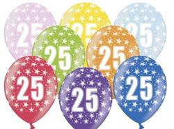 PartyDeco Születésnapi számos lufi 25