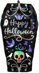 Amscan Fólia lufi - Koporsó Happy Halloween 38 x 68 cm