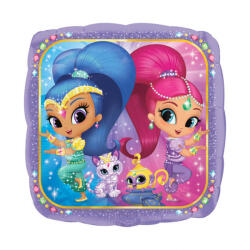 Amscan Fólia lufi - Shimmer & Shine négyzet 43 cm