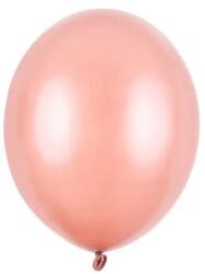 PartyDeco Rózaszín arany metál lufi 23 cm