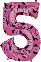 Amscan 5-ös midi szám fólia lufi - Minnie Mouse 66 cm