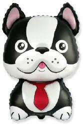 Flexmetal Fólia lufi - Bulldog, mini (fekete)