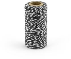 PartyDeco Baker's Twine zsinór - fekete 50 m