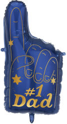 PartyDeco Fólia lufi Apák napja - #1 Dad