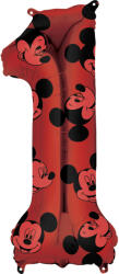 Amscan 1-es midi szám fólia lufi - Mickey Mouse 66 cm