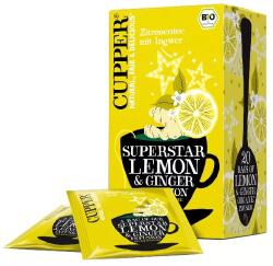 Cupper Cupper® Superstar Bio fructe și ceai de plante porționate cu lămâie și ghimbir (20buc)