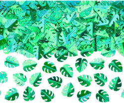 PartyDeco S. r. o Konfetti, pálma levél, zöld, 15 g/cs