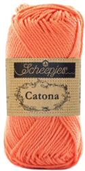 Scheepjes Catona 410 Rich Coral - korall színű pamut fonal