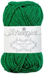 Scheepjes Linen Soft 605 - fűzöld len tartalmú fonal