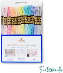 DMC Mouline - Pastel - hímzőfonal csomag - 12db