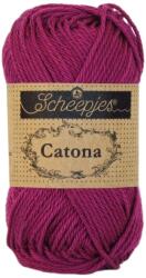 Scheepjes Catona 128 Tyrian Purple - bíbor színű pamut fonal